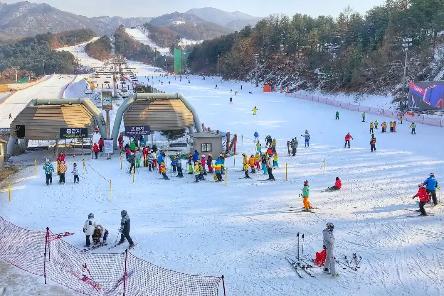Elysian Gangchon – khu trượt tuyết nổi tiếng gần Seoul