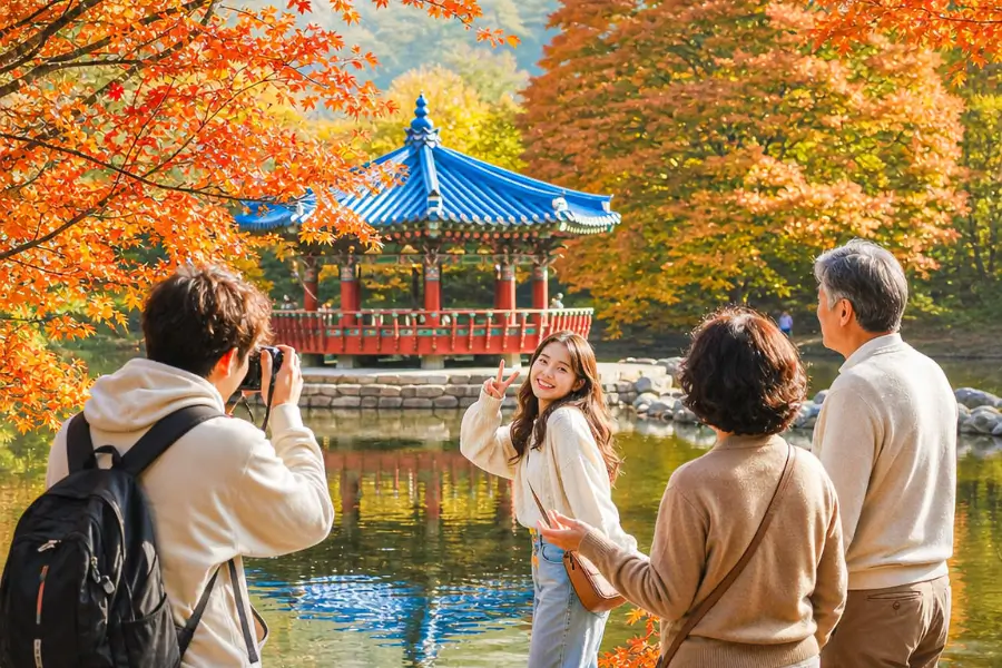 Kinh nghiệm săn lá đỏ Hàn Quốc tại Naejangsan