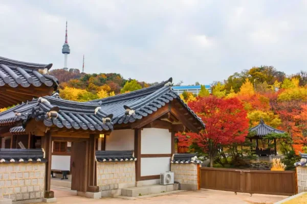 Tour Hàn Quốc Mùa Thu Làng cổ Namsangol Hanok